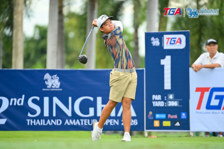 Đánh bogey-free 66 gậy (-4), Nguyễn Trọng Hoàng vươn lên Top 10 sau vòng 3 Thailand Amateur Open 2026