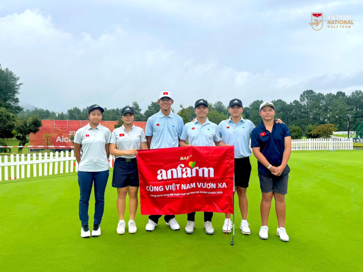 Đội tuyển Golf Việt Nam được Anfarm tài trợ 100 triệu đồng trước thềm ASIAD 20