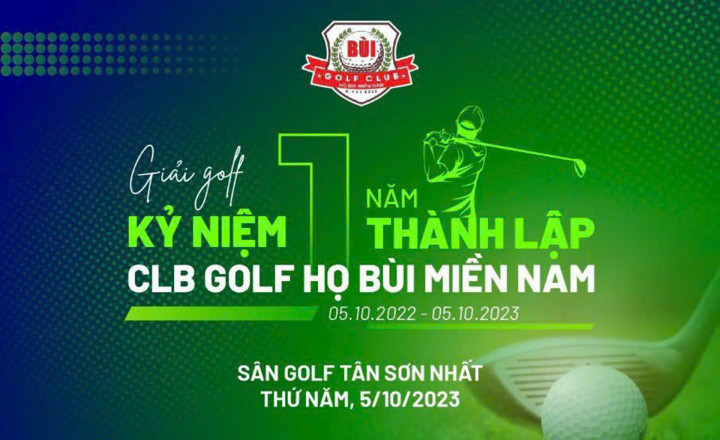 CLB golf họ Bùi chào mừng kỷ niệm 1 năm thành lập: Sẵn sàng khởi đầu mới