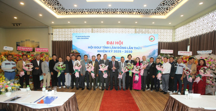 Hội Golf tỉnh Lâm Đồng tổ chức thành công Đại hội lần I (2025–2030) sau sáp nhập
