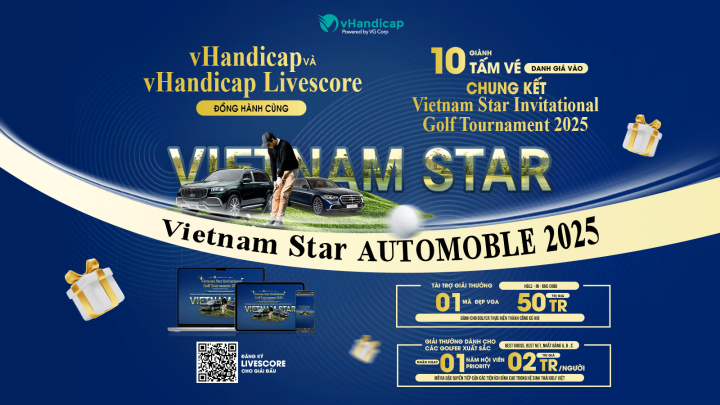vHandicap đồng hành cùng giải Vietnam Star Invitational Golf Tournament 2025