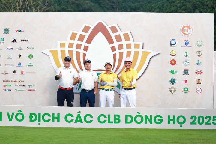 Vũ Võ tạo bất ngờ, dẫn đầu vòng 1 Giải VĐ Các CLB Golf Dòng Họ 2025