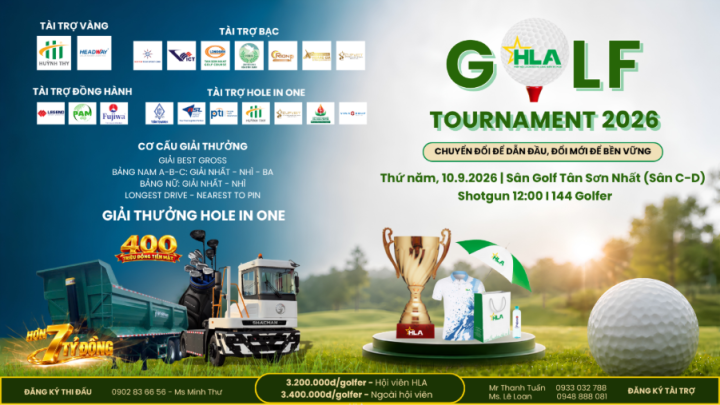 HLA Golf Tournament 2026: Cơ hội chinh phục giải Hole-In-One lên đến 7 tỷ đồng