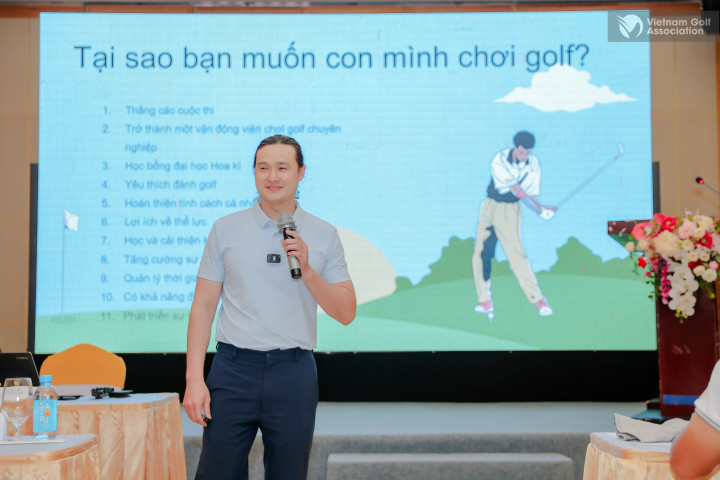 Hiệp hội Golf Việt Nam tổ chức thành công hội thảo chuyên đề “Tâm lý thể thao” chp phụ huynh VĐV trẻ