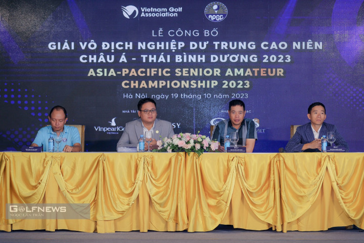 Việt Nam tổ chức Giải Vô địch Nghiệp dư Trung cao niên châu Á – Thái Bình Dương 2023