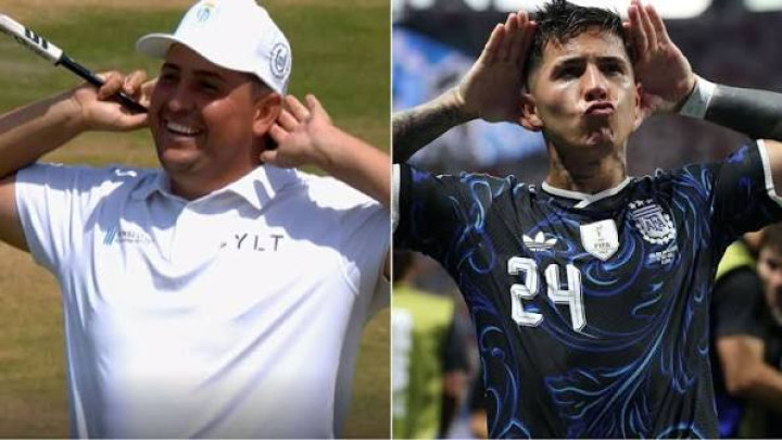 Golfer người Argentina "xát muối" CĐV Anh với màn ăn mừng kiểu Enzo Fernandez tại The Open 2026