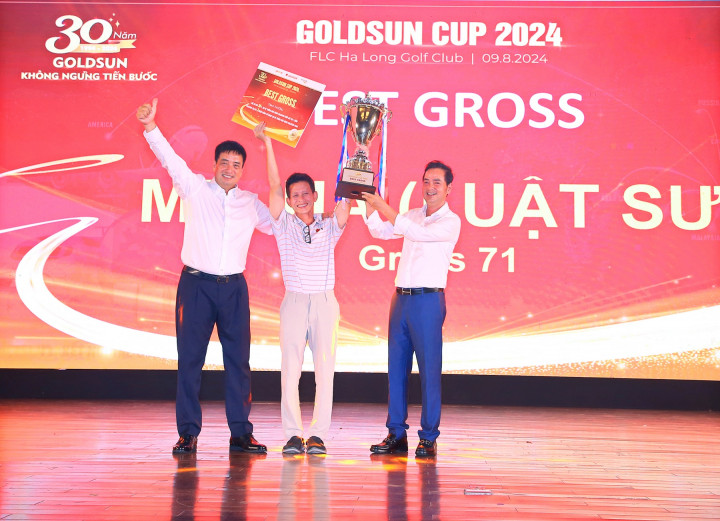 Đánh 71 gậy, golfer Vũ Thái Hà vô địch giải Goldsun Cup 2024