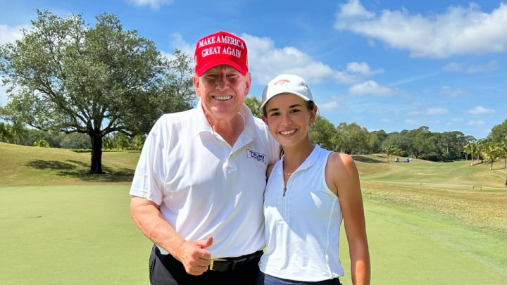 Cháu gái của Tổng thống Donald Trump nhận suất đặc cách thi đấu tại LPGA