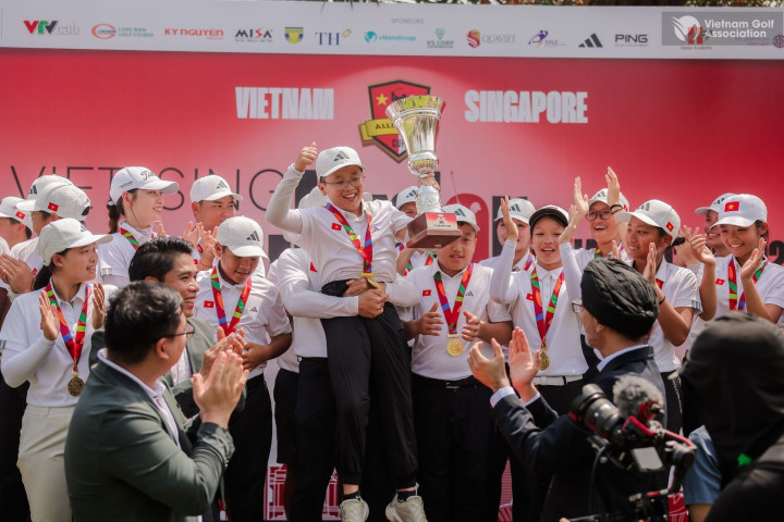 Tuyển trẻ Việt Nam vô địch trong mùa giải đầu tiên của Viet - Sing Junior Alliance Cup 2026