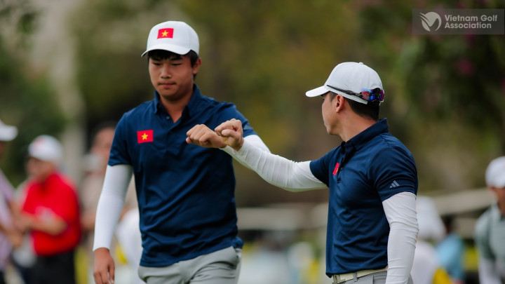 Việt Nam dẫn đầu nội dung đồng đội nam trong ngày mở màn SEA Games 33