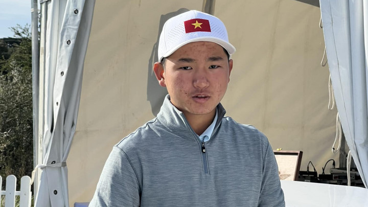 Đánh 70 gậy -1, Nguyễn Anh Minh vươn lên hạng 14 sau vòng 3 giải Vô địch Nghiệp dư Châu Á-Thái Bình Dương 2023