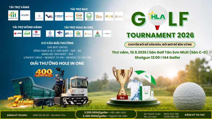 HLA Golf Tournament 2026: Cơ hội chinh phục giải Hole-In-One lên đến 7 tỷ đồng