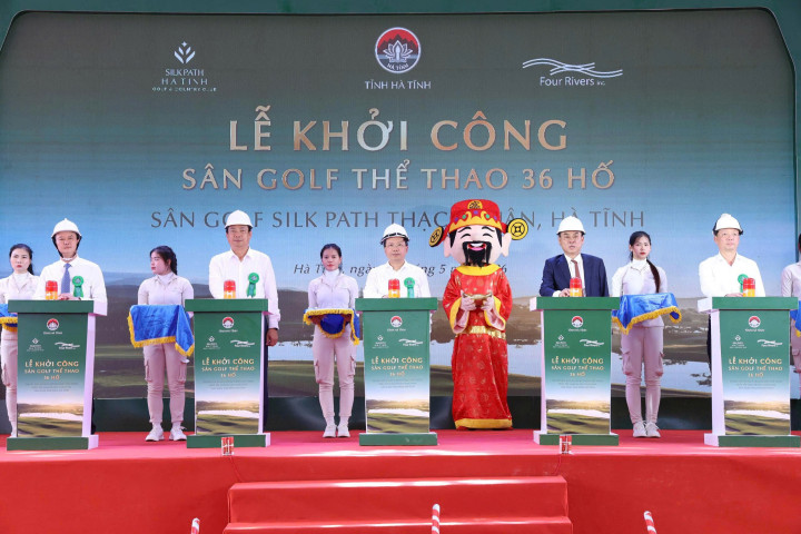 Khởi công dự án sân golf Silk Path Hà Tĩnh với quy mô gần 1.800 tỷ đồng