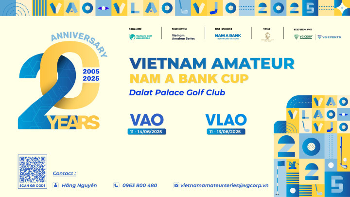 Giải Golf Vô địch Nghiệp dư Nam & Nữ Việt Nam Mở rộng 2025 - Cúp Nam A Bank chính thức mở đăng ký